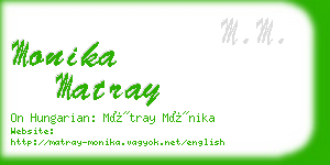 monika matray business card